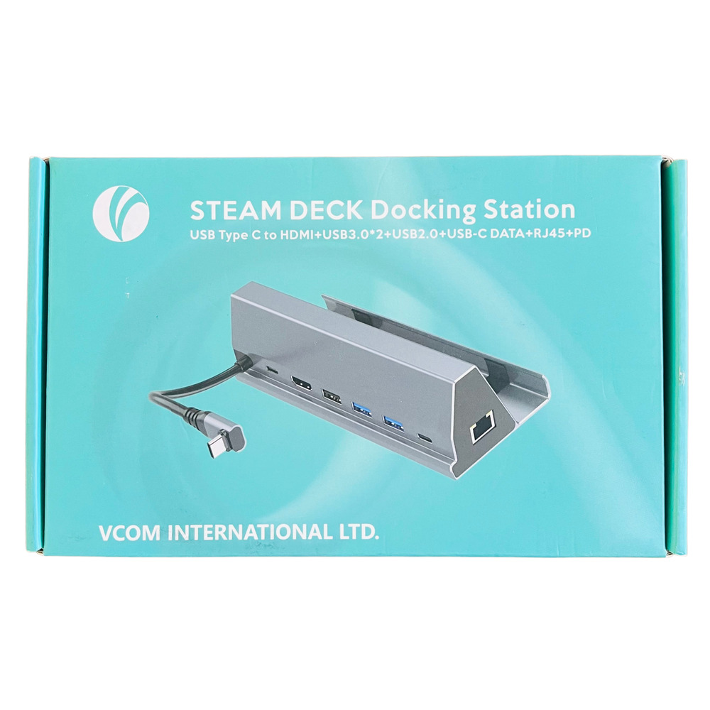 Steam Deck Docking Station USB-C to HDMI + (2) USB3.0 + USB2.0 + USB-C Data RJ45
